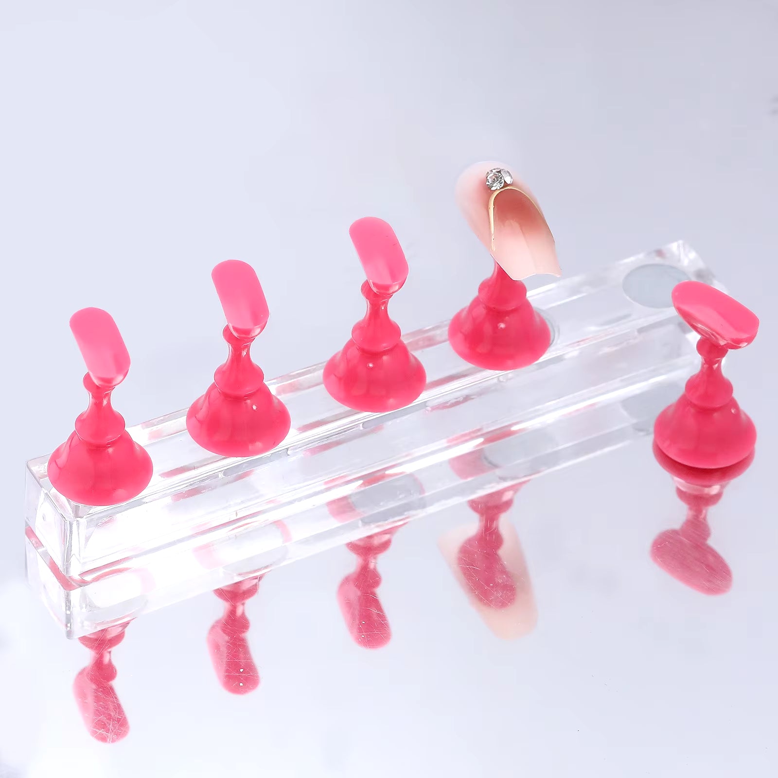 5Pcs/Set Magnetic Nail Holder  Practice Stand Base For Nail Art Display 