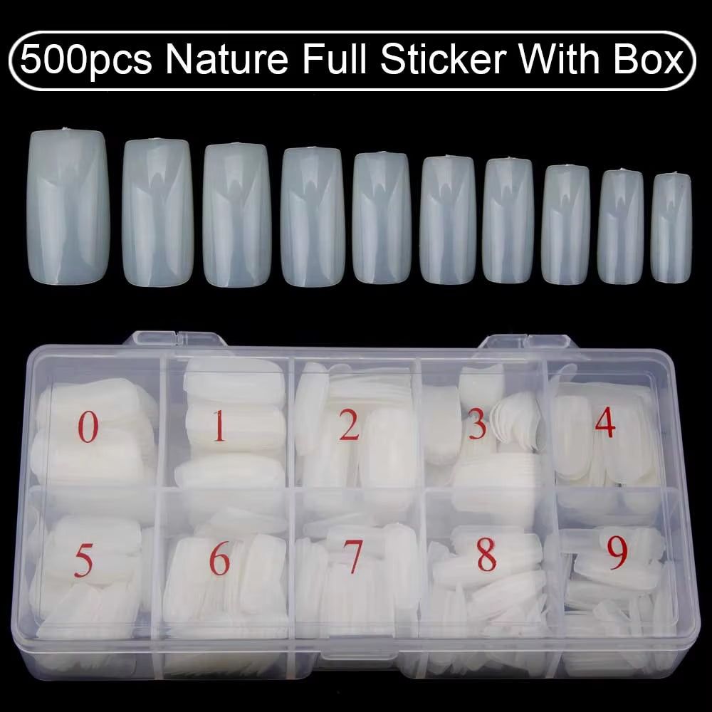 500Pcs/ Box Artificial Nail Tips 