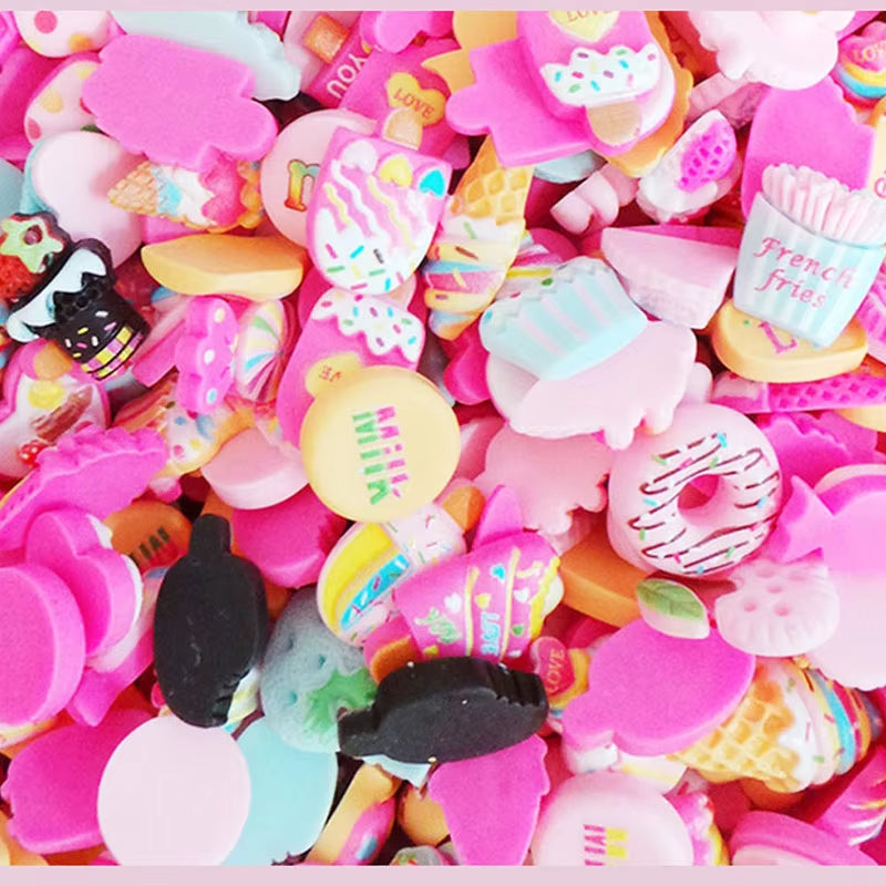 50Pcs/Lot Kawaii Nail Art Charms   