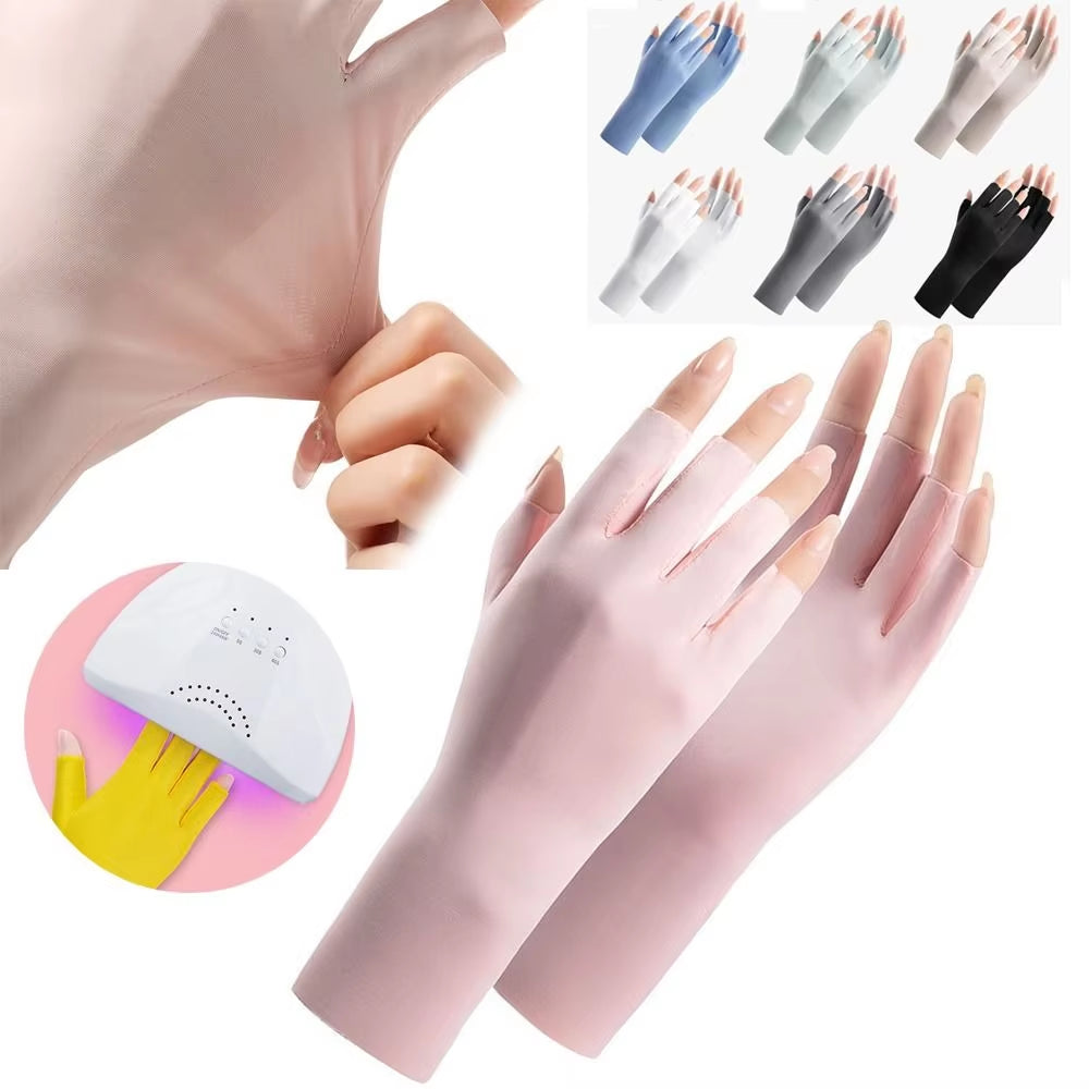 UV Protection Gloves For Nail Artists salon