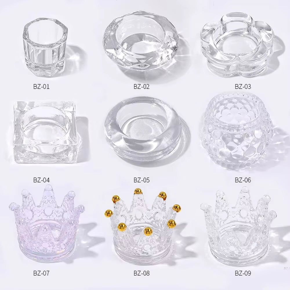 Acrylic Cup Acrylic Powder Liquid Crystal Glass Dish Bowl 