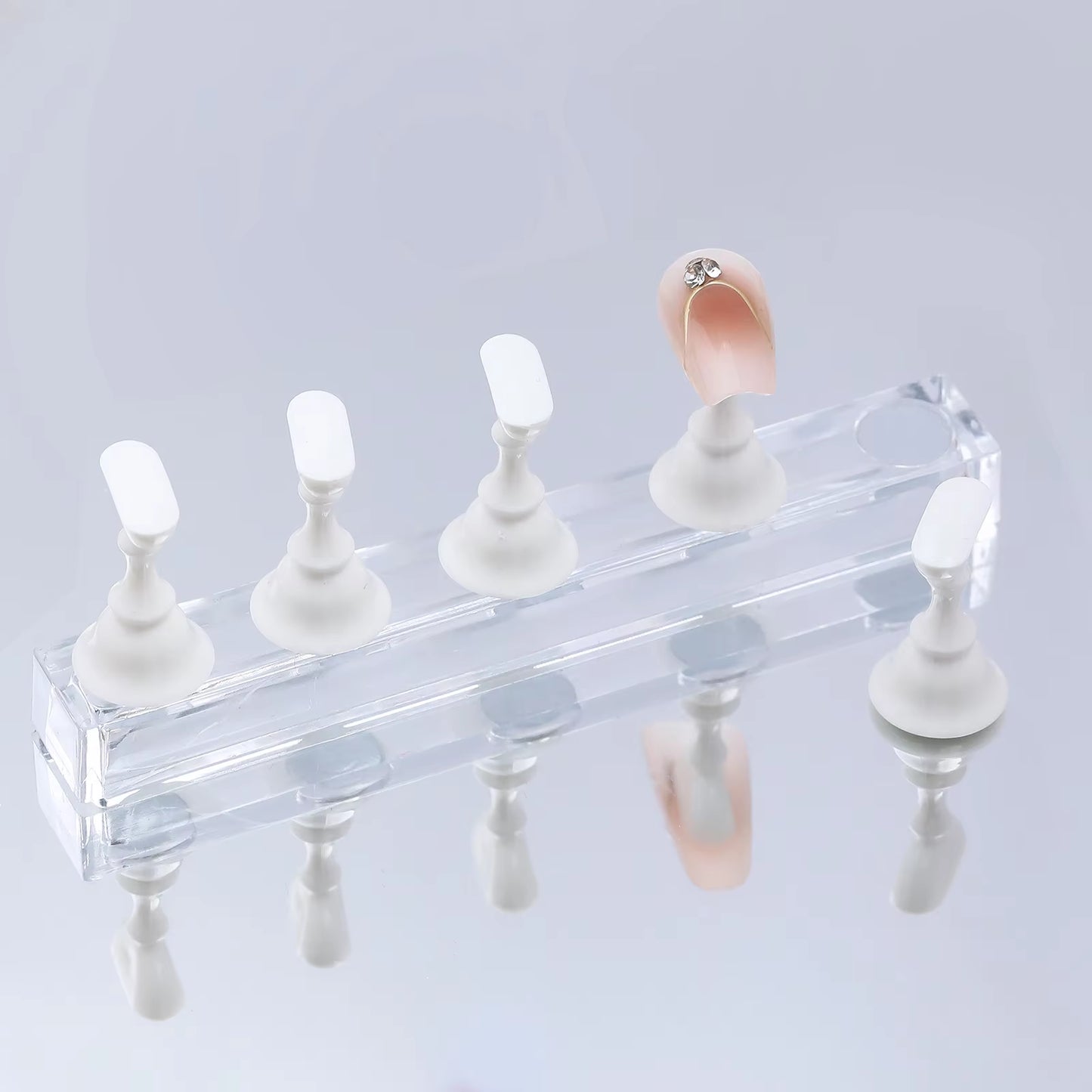 5Pcs/Set Magnetic Nail Holder  Practice Stand Base For Nail Art Display 