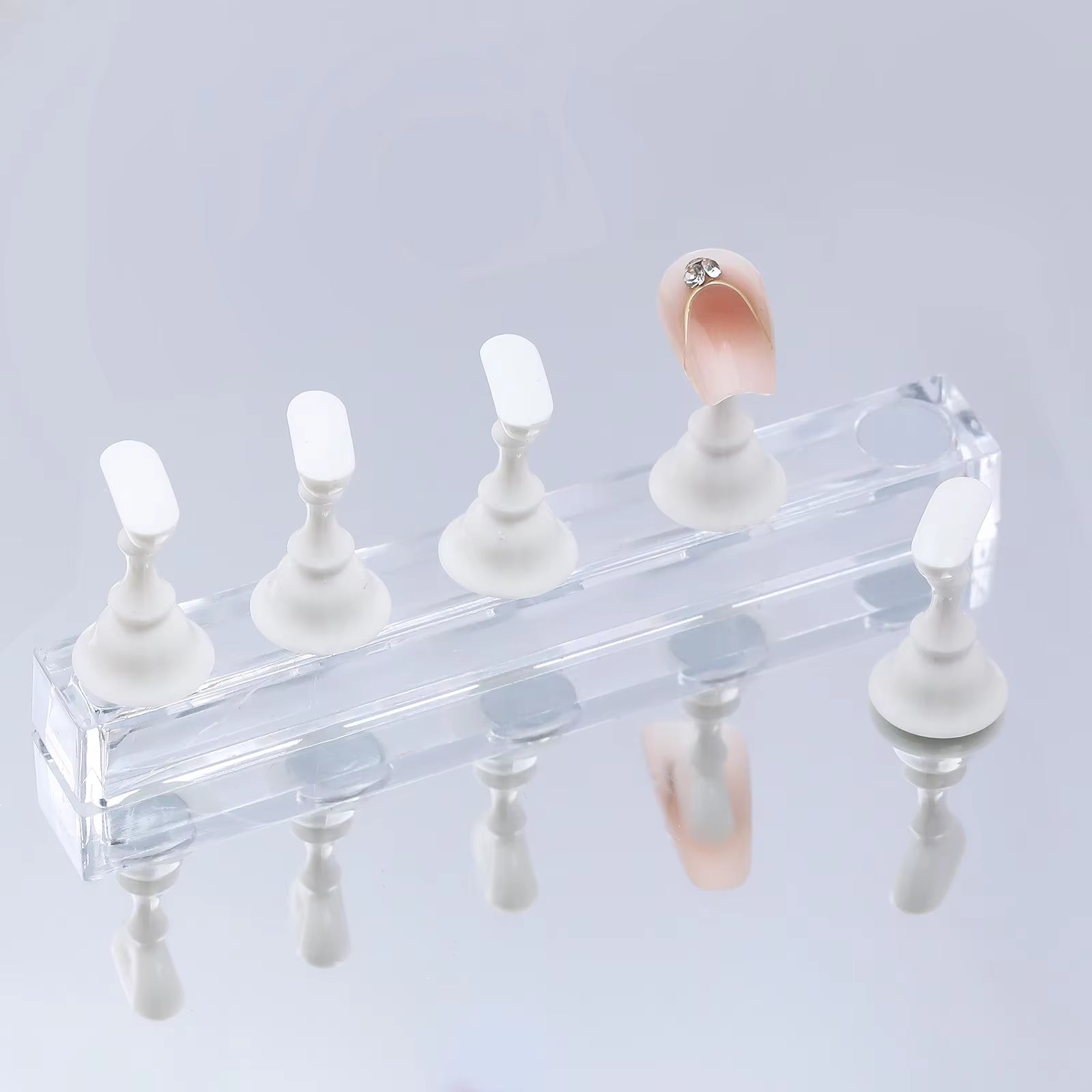 5Pcs/Set Magnetic Nail Holder  Practice Stand Base For Nail Art Display 