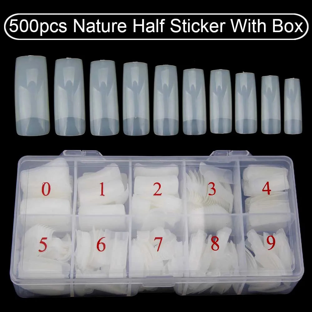 500Pcs/ Box Artificial Nail Tips 