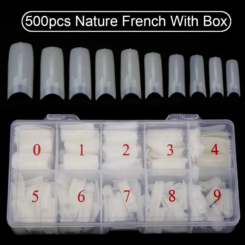 500Pcs/ Box Artificial Nail Tips 