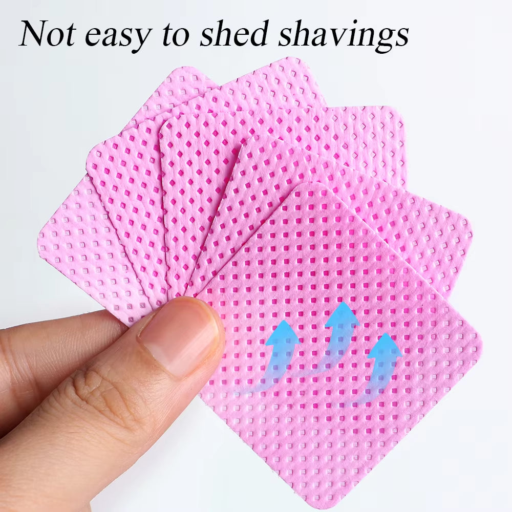 200Pcs Lint Free Wipes Non-Woven Nail Polish Remover Pads Soft for Nails Eyelash Extensions Lash Glue 