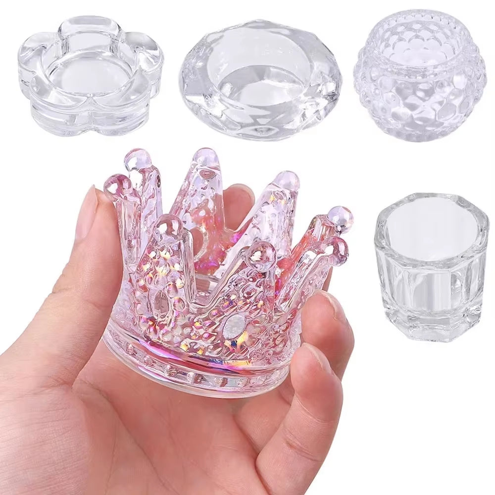 Acrylic Cup Acrylic Powder Liquid Crystal Glass Dish Bowl 