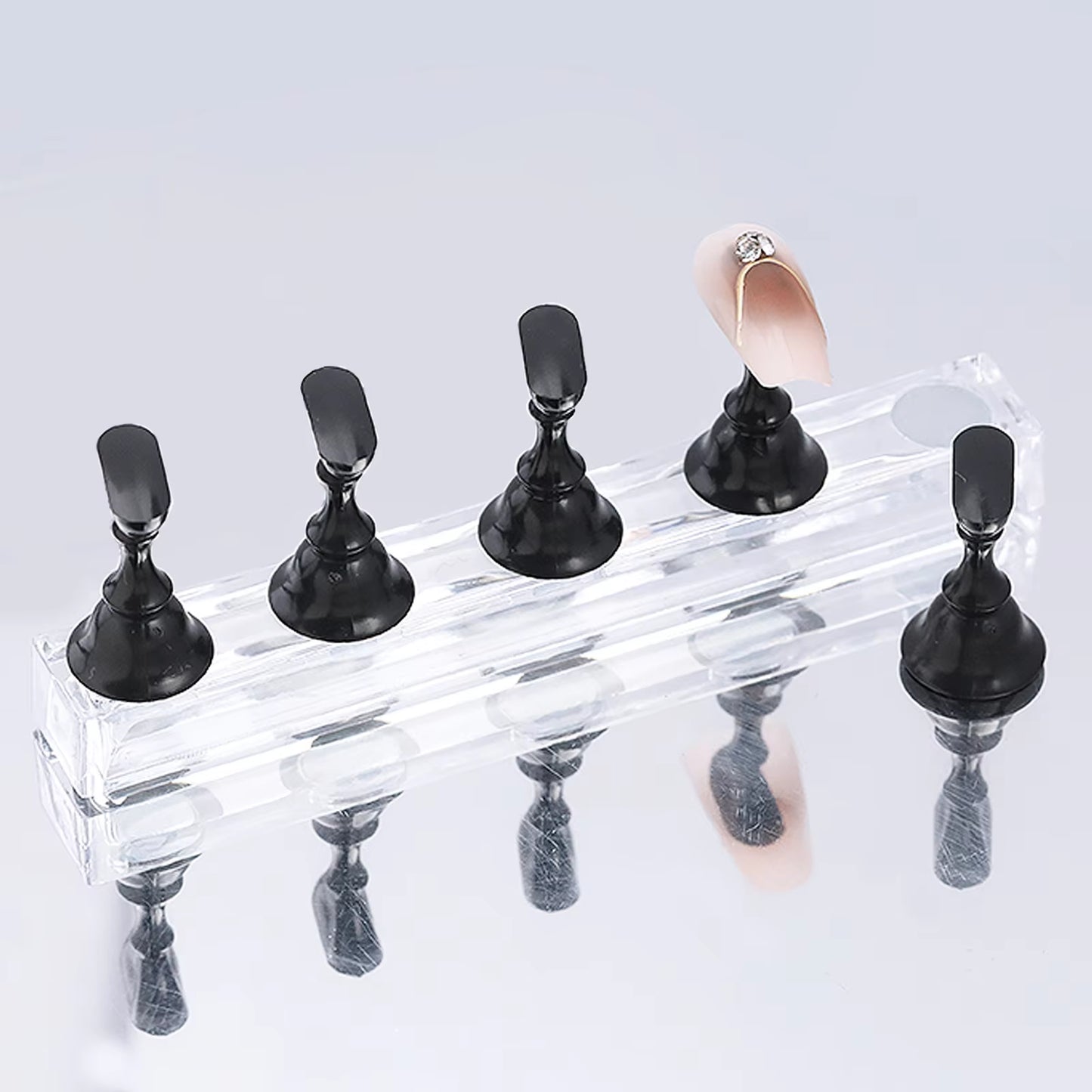 5Pcs/Set Magnetic Nail Holder  Practice Stand Base For Nail Art Display 