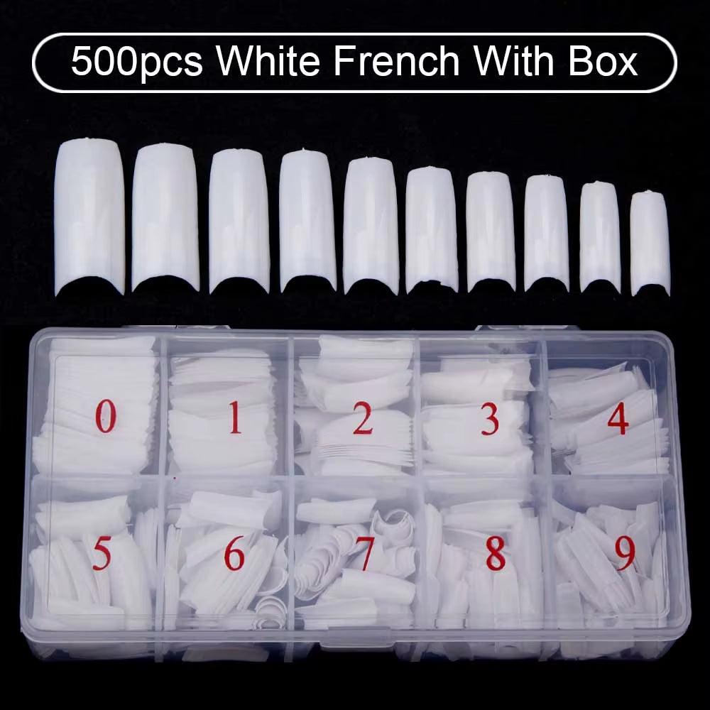 500Pcs/ Box Artificial Nail Tips 