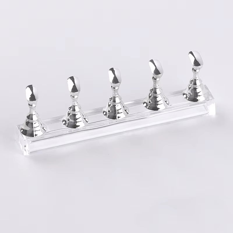 5Pcs/Set Magnetic Nail Holder  Practice Stand Base For Nail Art Display 