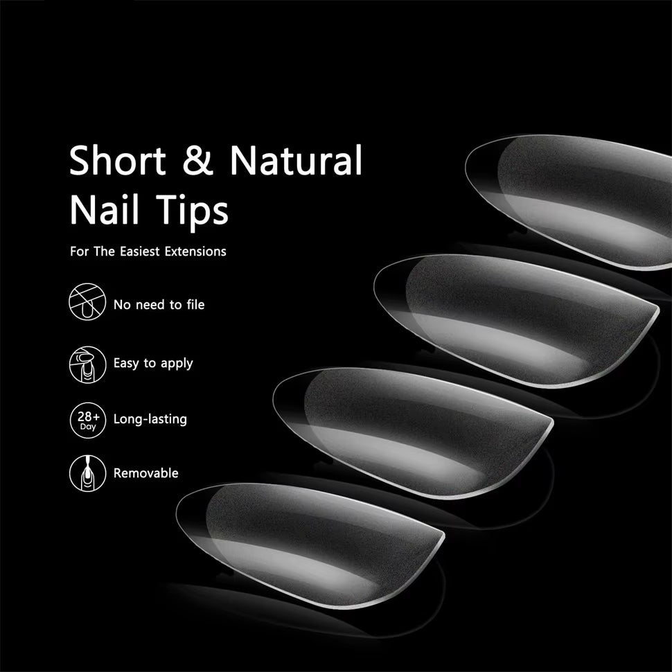 600 PCS Soft Gel X Nail Tips For Press On Nails