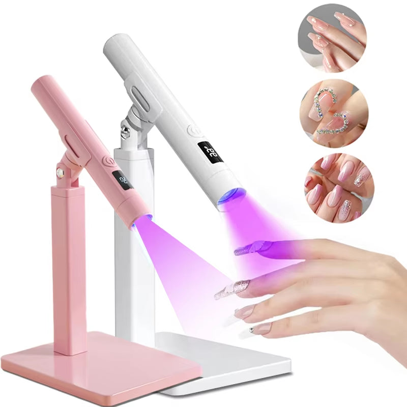 Mini UV LED Nails Drying Light Nail Lamp Mini UV with Stand for Manicure Portable Nail Dryer Stand Lamp Professional Ultraviolet