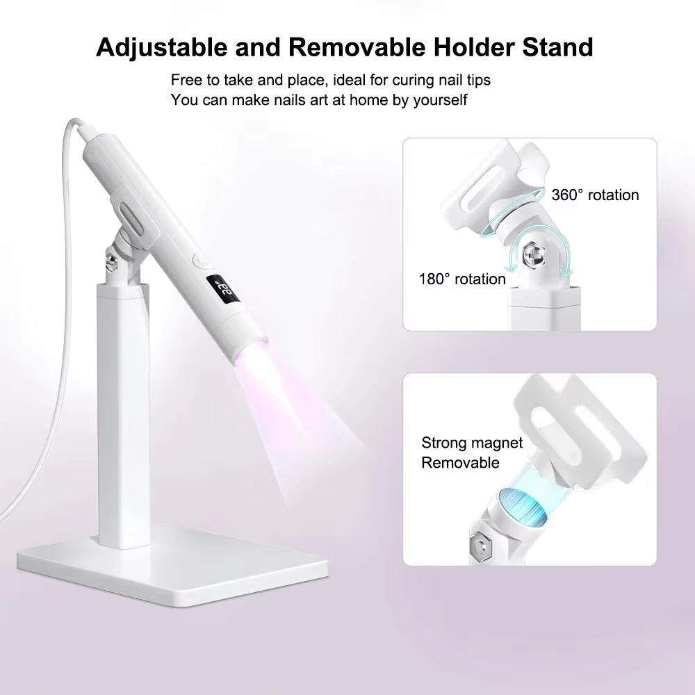 Mini UV LED Nails Drying Light Nail Lamp Mini UV with Stand for Manicure Portable Nail Dryer Stand Lamp Professional Ultraviolet