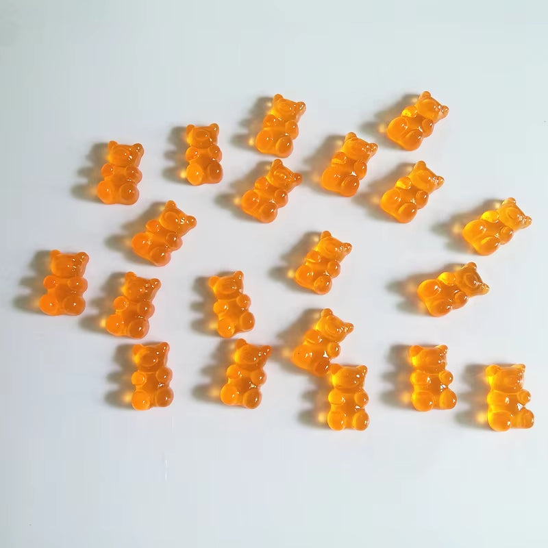 50PCS 3D Kawaii Candy Gummy Bear 3D Kawaii 