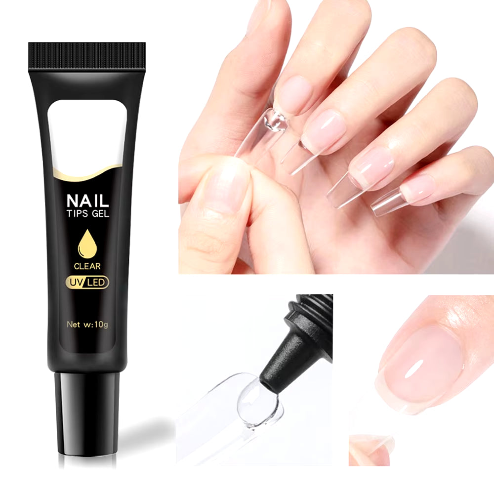 10G UV/LED Nail Glue Gel UV S Ahesive Solid Tube Nail Tip Glue Gel Polish Bonder Manicure Supplies